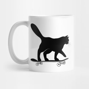 Skater Cat Mug